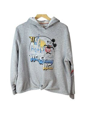 Disney Parks Hoodie Gray 1X Disney World '71 Retro Castle Kingdom Pullover Twist